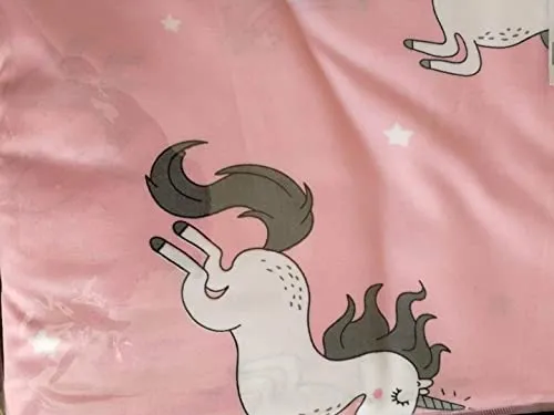 TIQH Soft Poly Cotton Cartoon Unicorn Print Reversible Dohar (Double Bed)