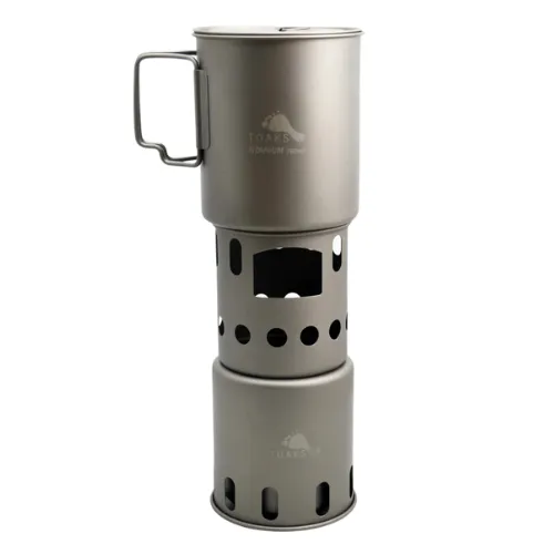 Titanium Backpacking Wood Burning Stove small (STV-12) by TOAKS