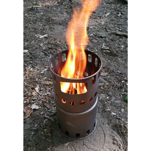 Titanium Backpacking Wood Burning Stove (STV-11) by TOAKS