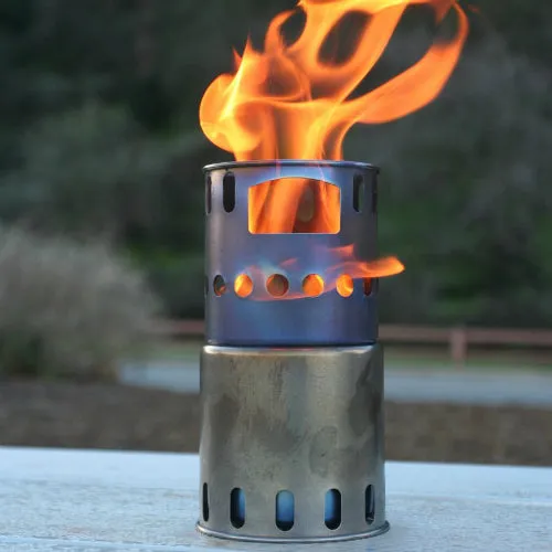 Titanium Backpacking Wood Burning Stove (STV-11) by TOAKS