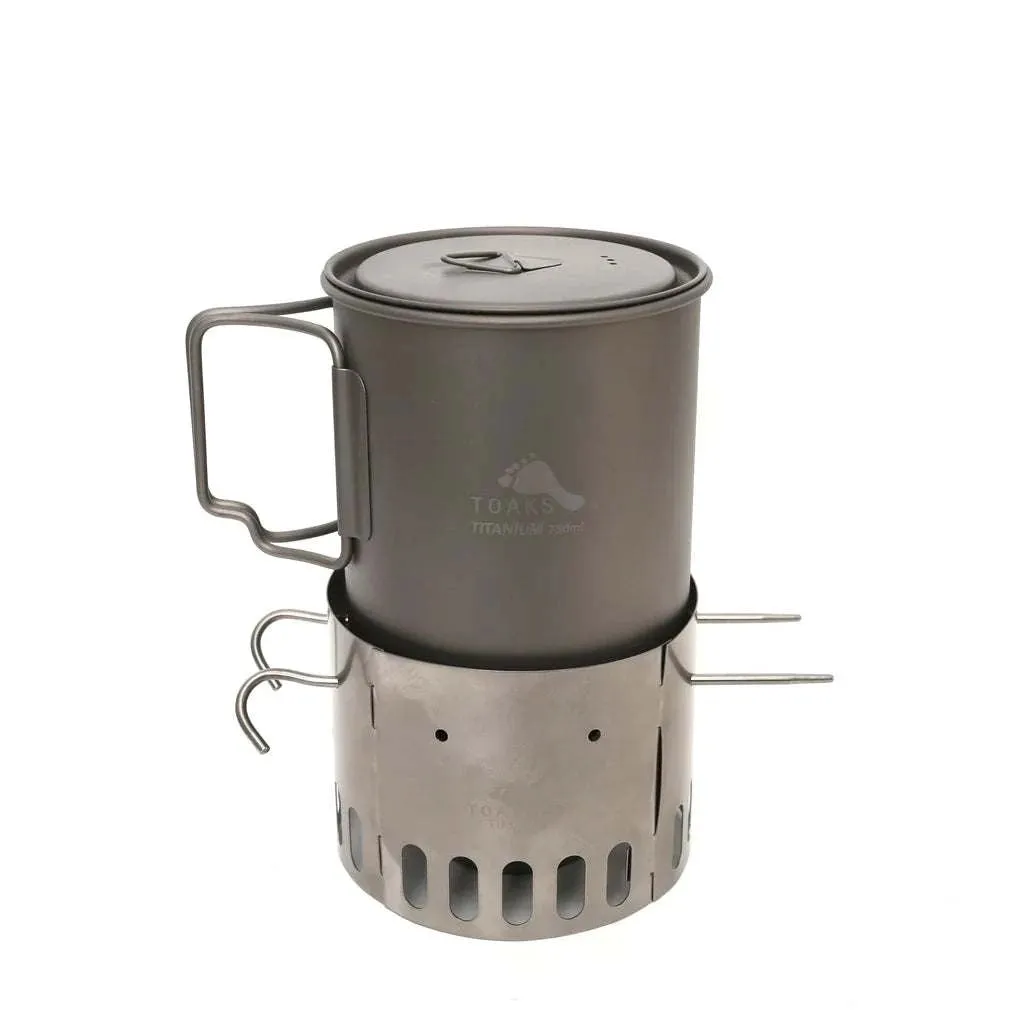 TOAKS Tistand - Titanium Alcohol Stove Duel Stand and Windscreen