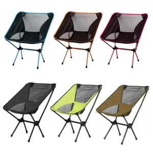 Ultralight Aluminum Alloy Folding Camping Camp Chair Outdoor Hiking Patio Backpacking