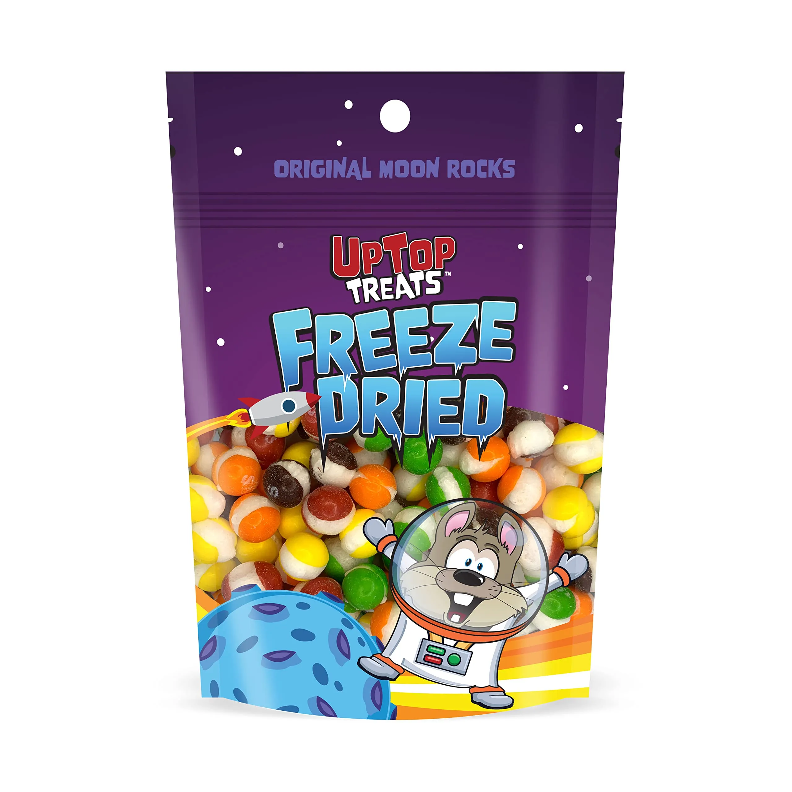 UpTop Treats Original Moon Rocks - Freeze Dried Candy - (3.5oz Bag)