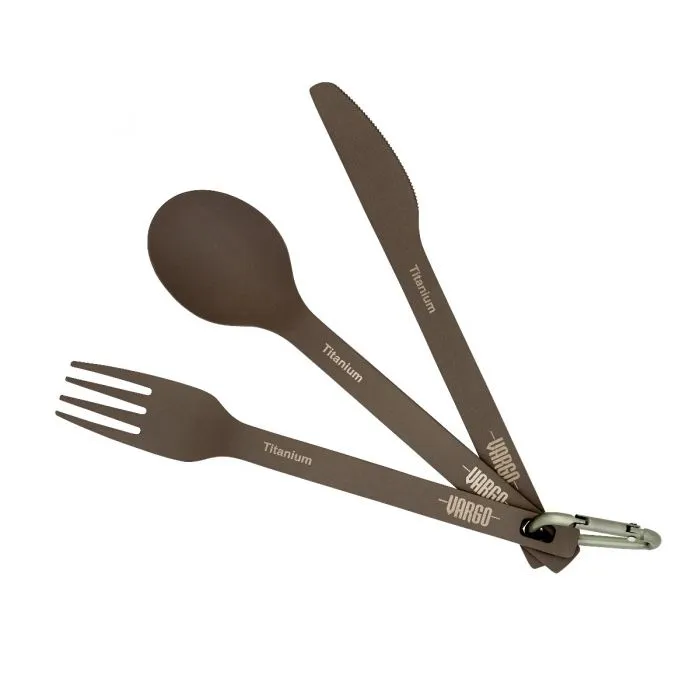 Vargo ULV Titanium Spoon/Fork/Knife Set