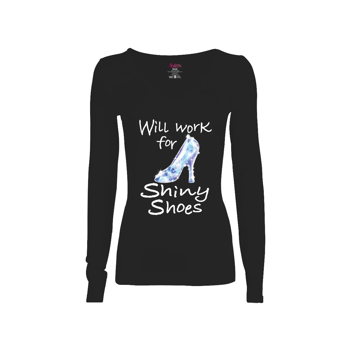 Will Work for Shiny Shoes Long-Sleeve T-Shirt