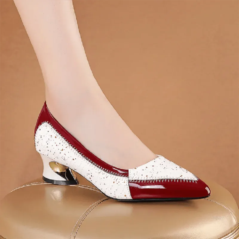 Women's Fashion High Heels: Thick Heels, Soft Soles, Comfortable Single Shoes