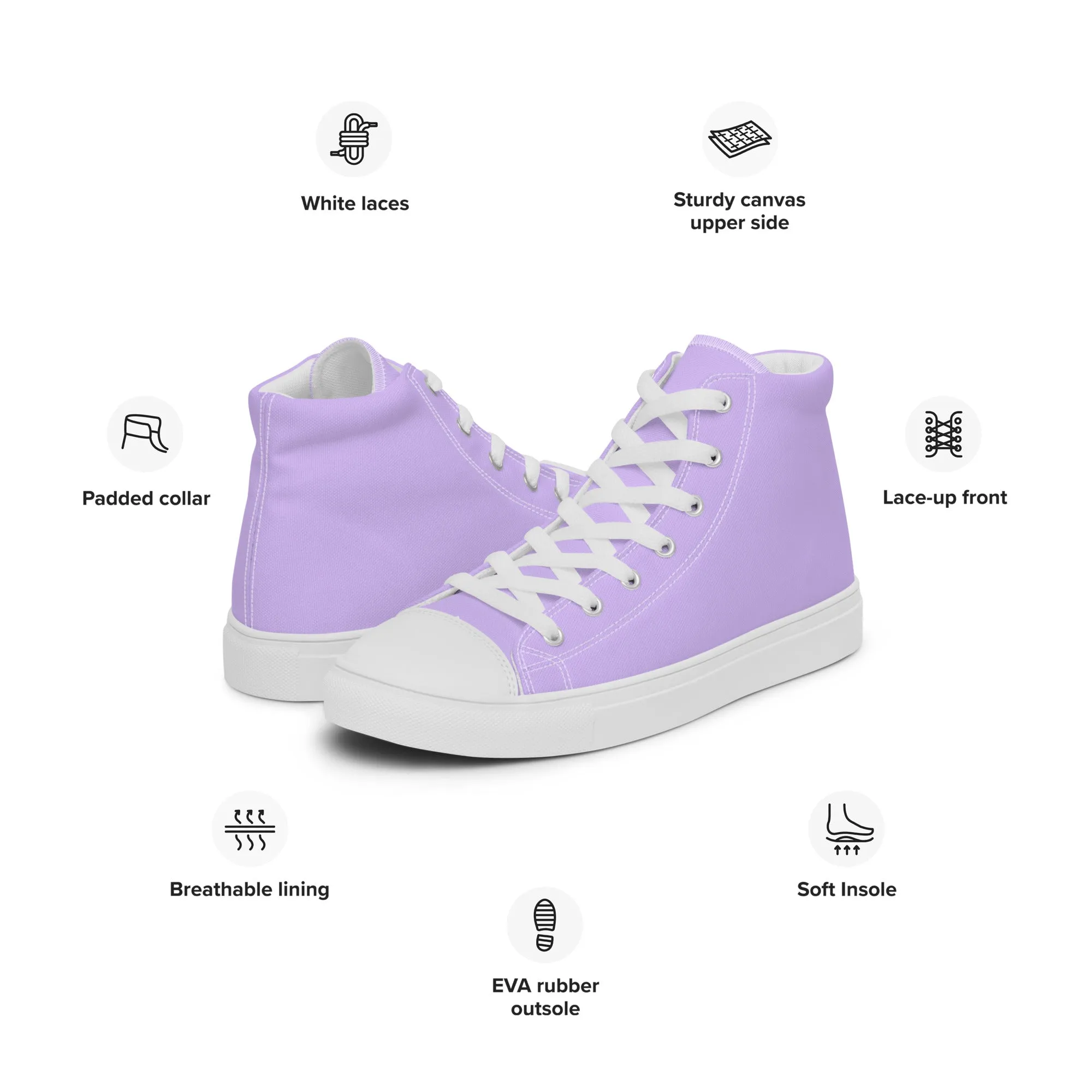 Women’s Lavender High Top Shoes