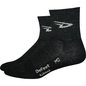 Wooleator D-Logo Bike Socks - Black/White