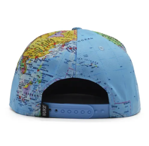 World Map Snapback Hat