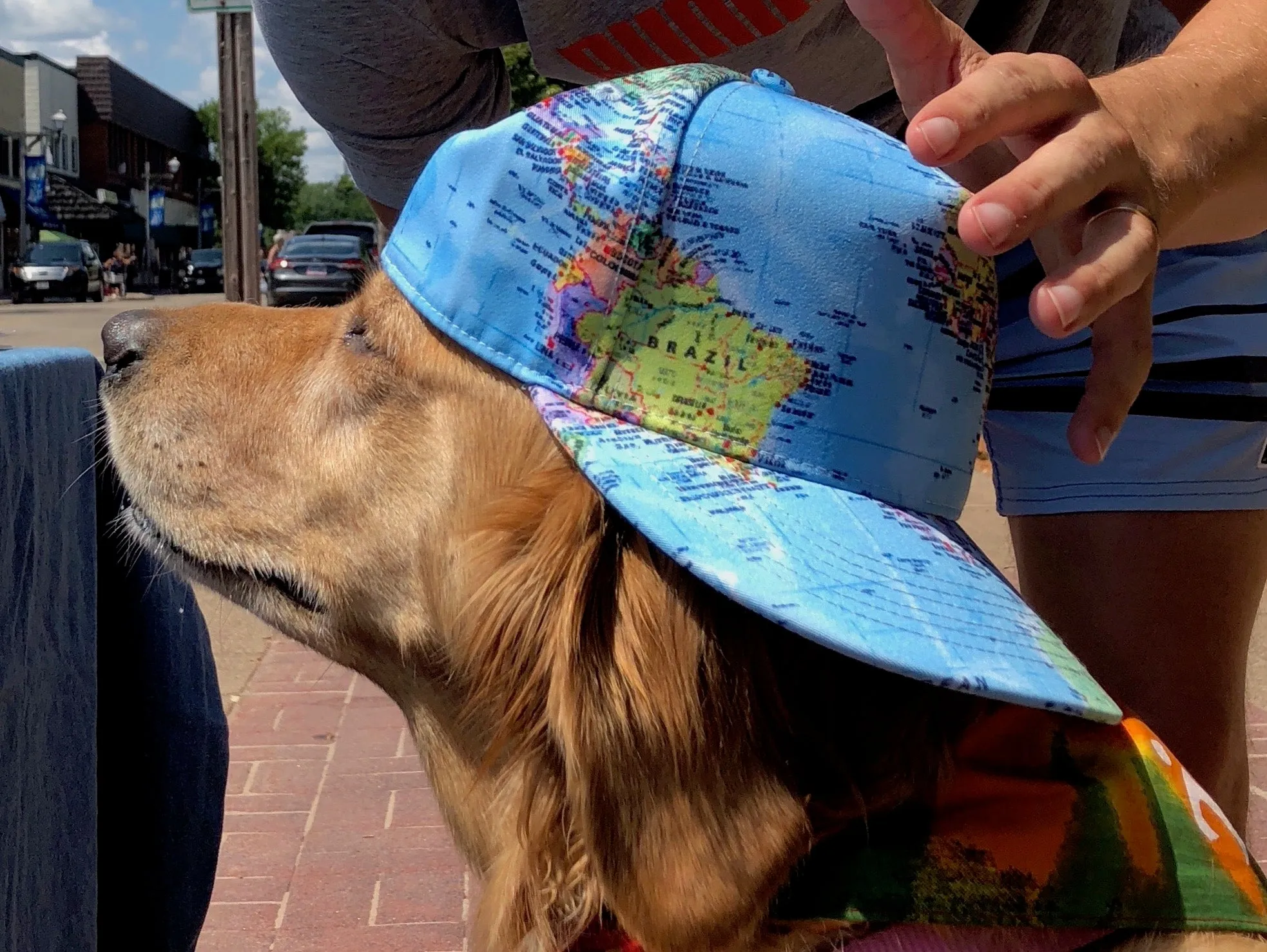 World Map Snapback Hat