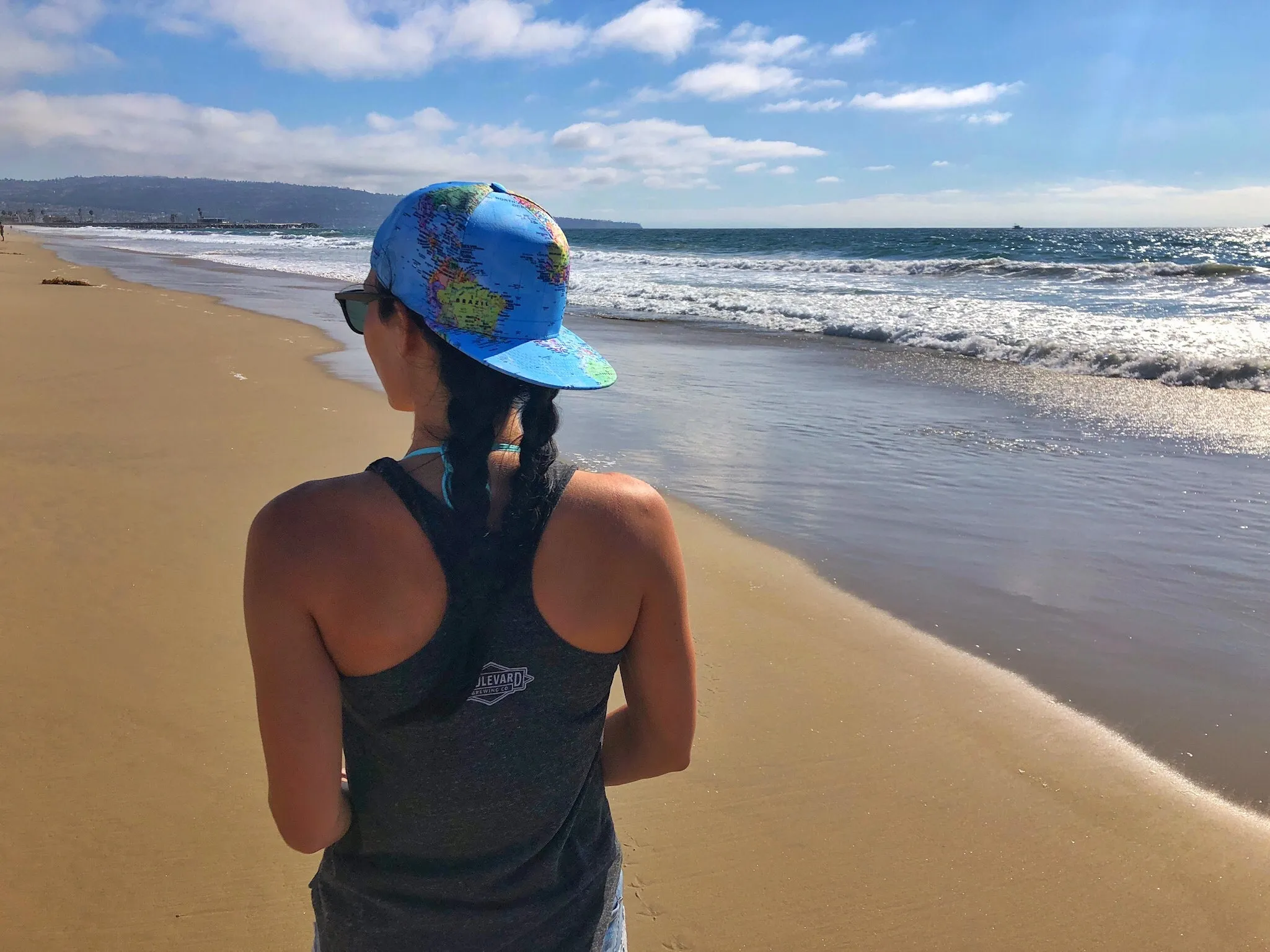 World Map Snapback Hat